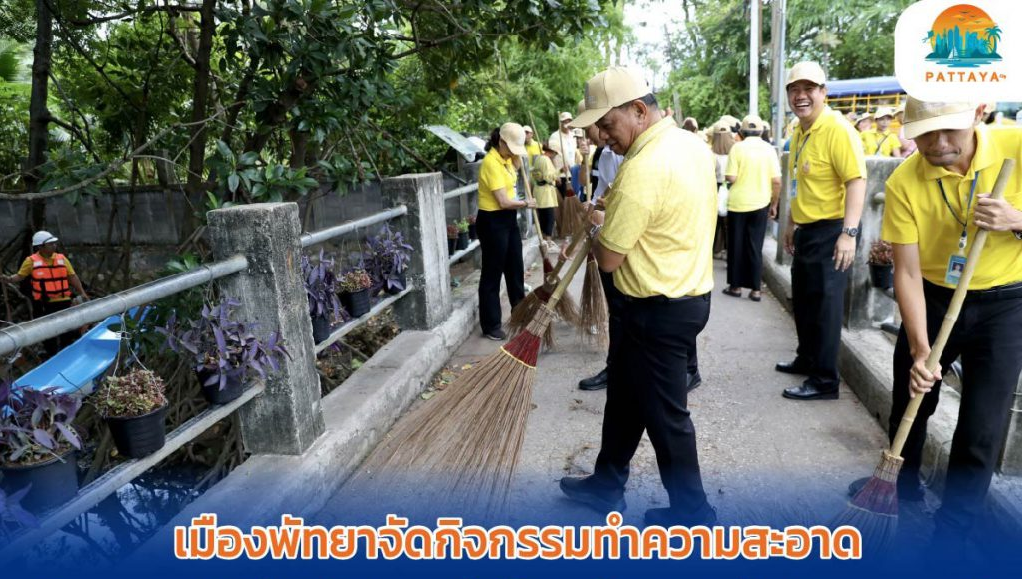 Pattaya Launches Canal Cleanup Activity at “Khlong Nok Yang”