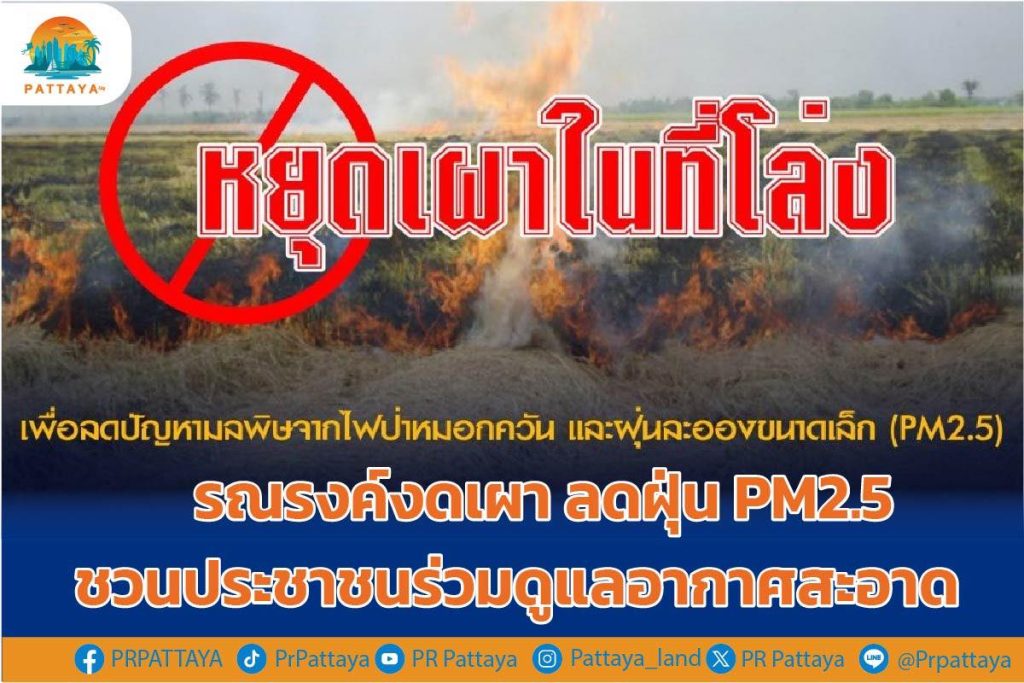 Campaign to stop burning, reduce PM2.5 dust, inviting people to join in caring for clean air.