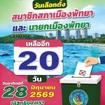 countdown! Another 20 days..what direction do you want the future of Pattaya to go? Come out together and exercise your right to vote #choosepeople